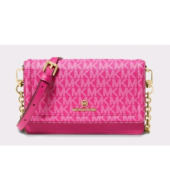 Michael Kors Handbags - Michael Kors Jet Set Wild Berry Crossbody Nwt